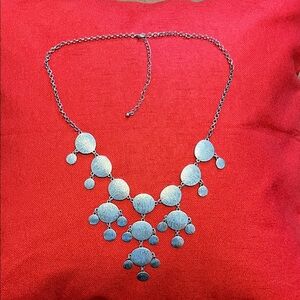 Chic Silver Statement Necklace